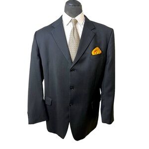 JONES NEW YORK MEN DRESS BLAZER SIZE 48L 100% PURE WOOL. YEAR ROUND BLAZ…